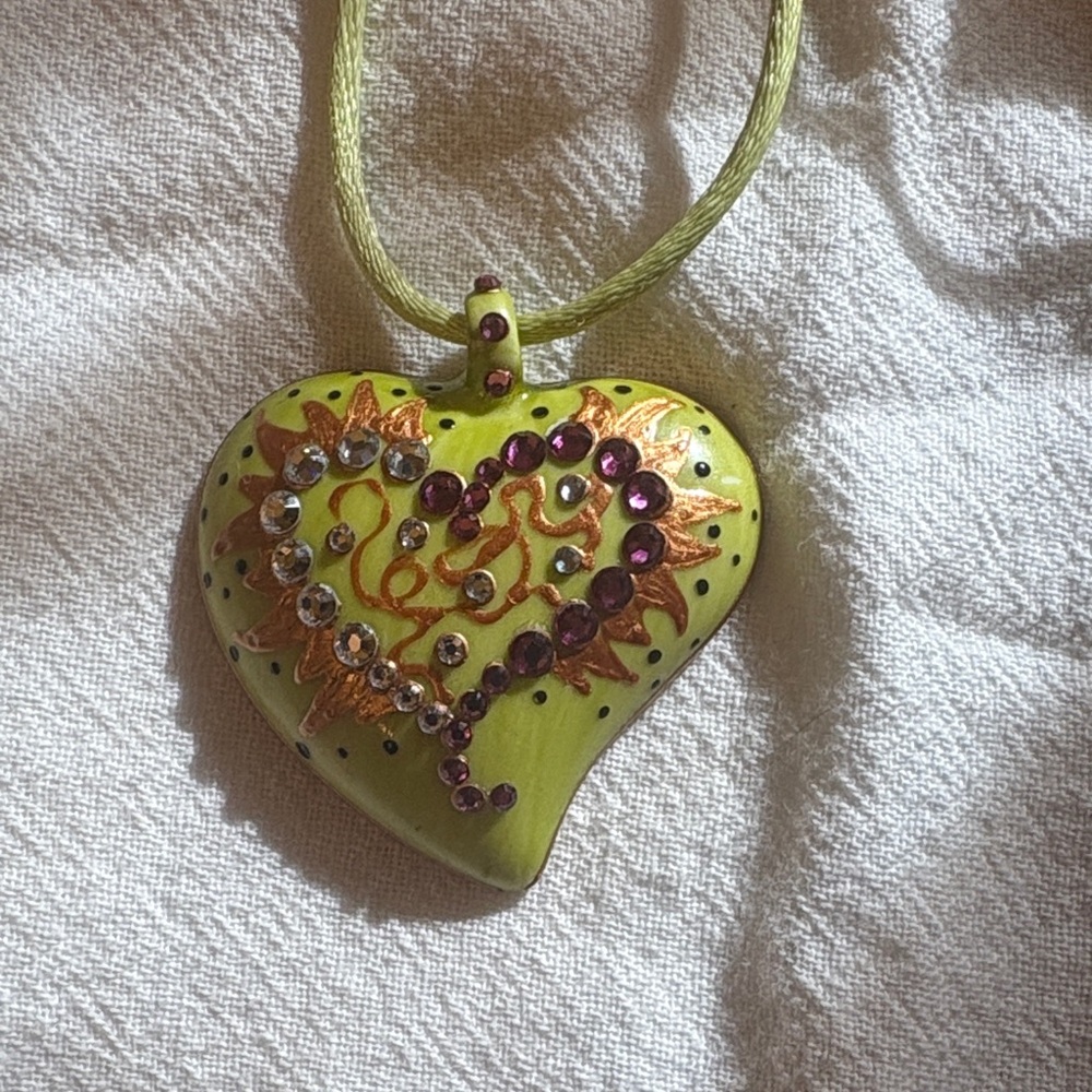 Soizick France Artistic Heart Pendant Necklace
